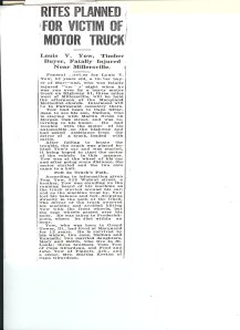 newspaper article Lewis VanBuren Yow